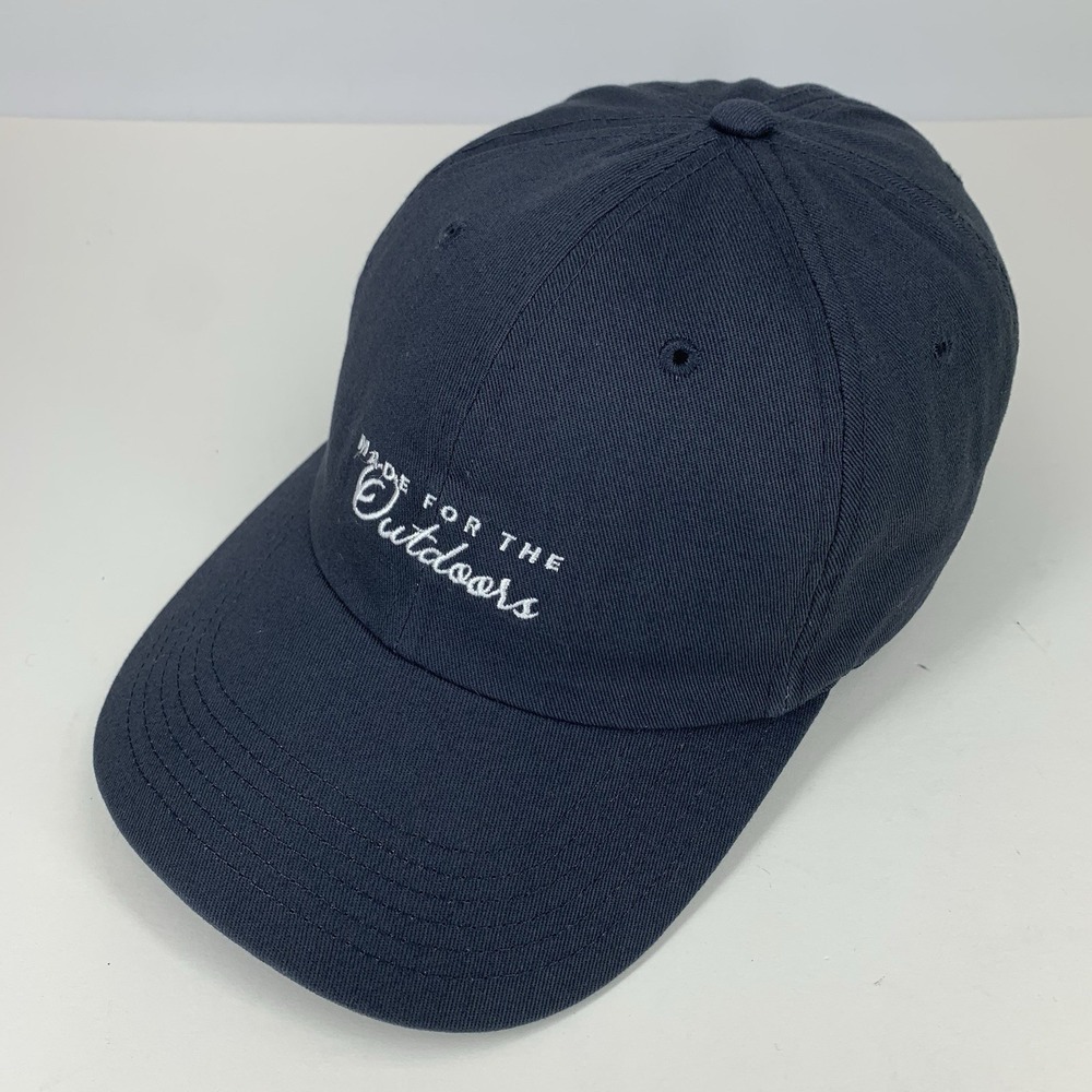 PONCHO Hat Made For Outdoors Blue Adjustable Strapback Baseball Cap